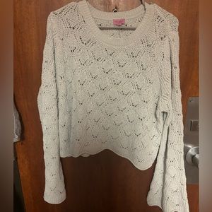 Crochet type sweater
